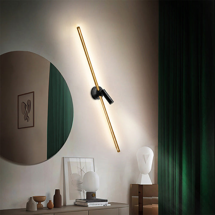 Gold Aluminum Ceiling Light - Modern Rotatable LED Spotlight