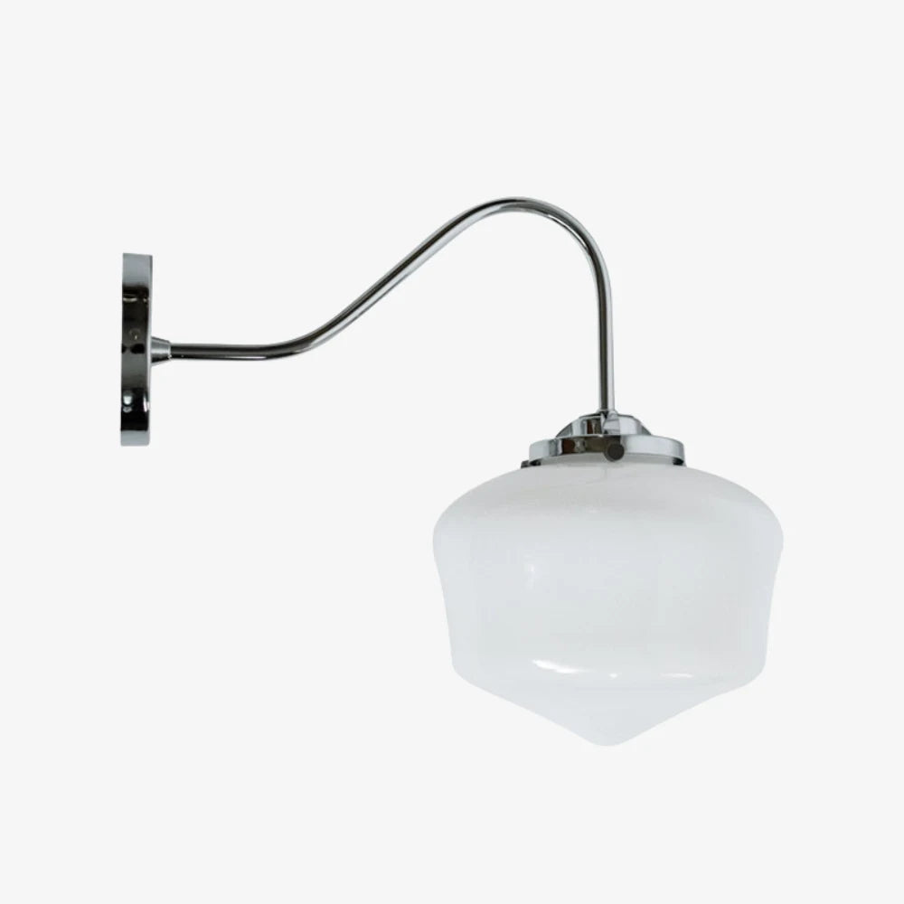 Vintage Opal Glass Wall Sconce