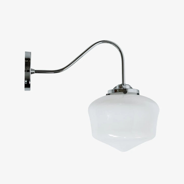 Vintage Opal Glass Wall Sconce