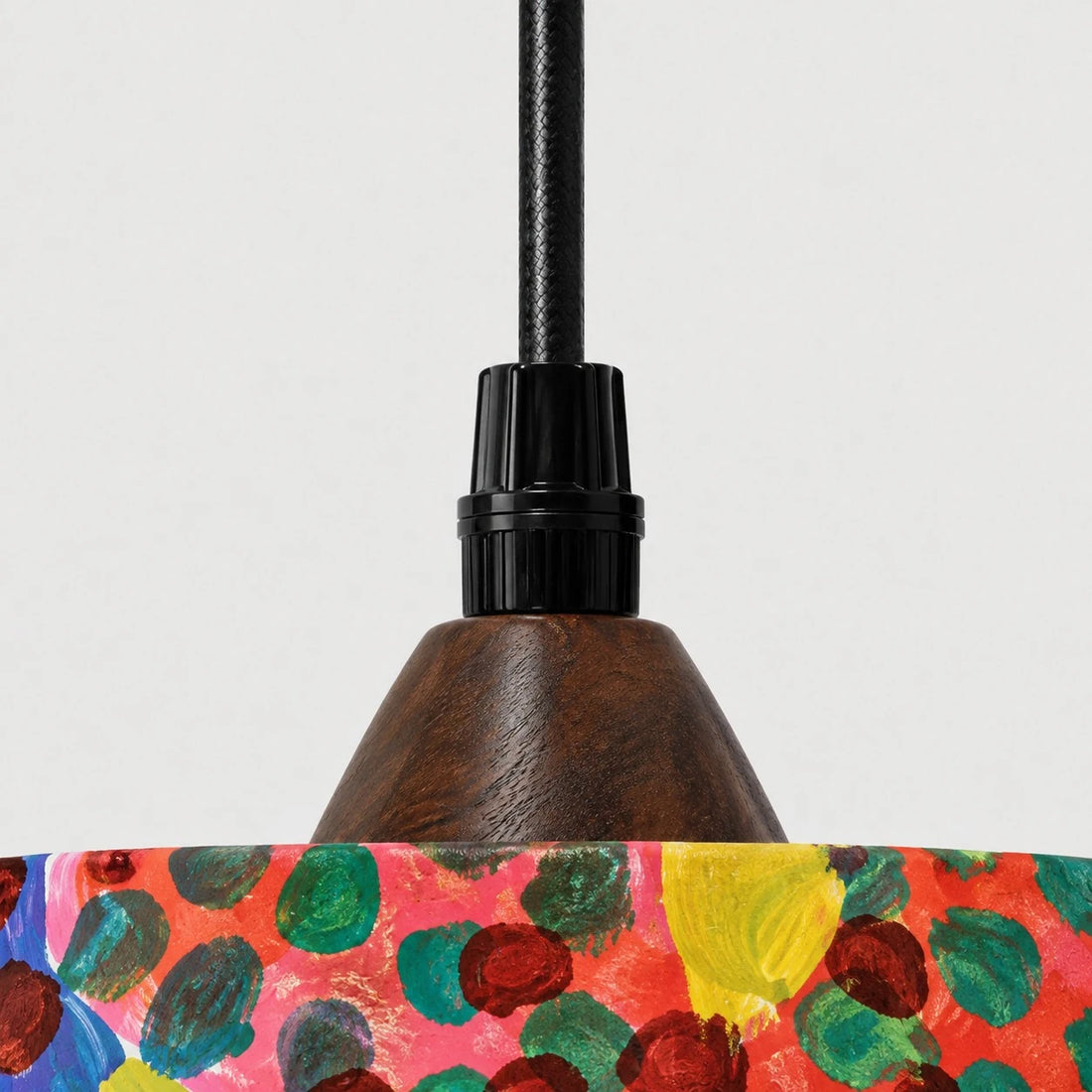 Colorful Floral Fabric Pendant Lamp