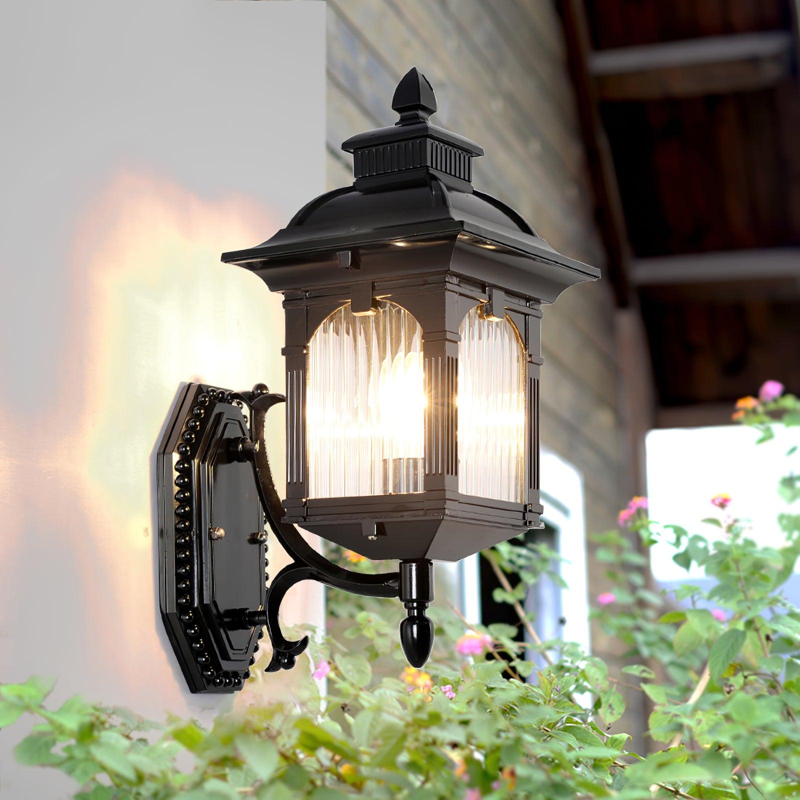Moderne Dach-Außenwandleuchte - Ambientelampe für den Garten