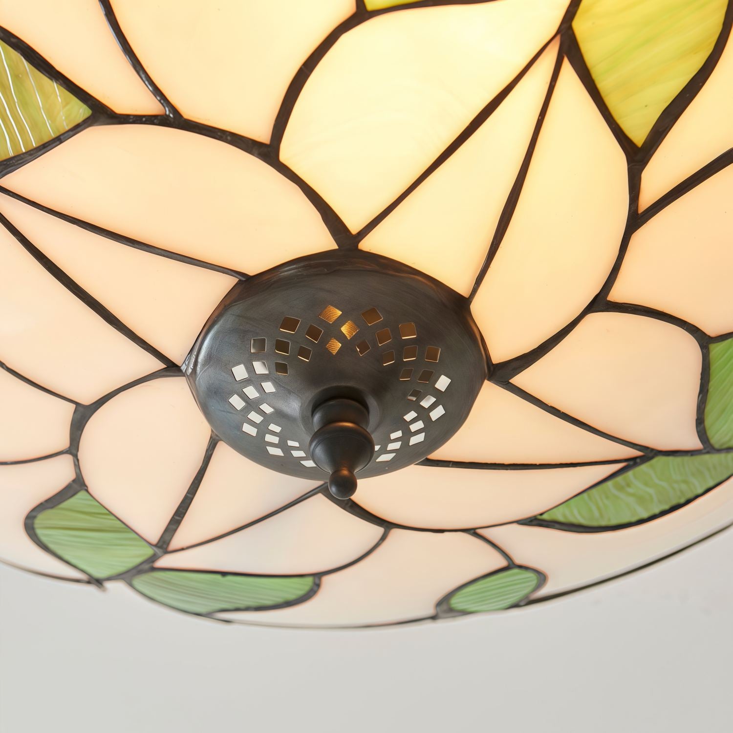 TF Botanica Floral Glass Ceiling & Pendant Lighting - Art Glass Style Fixture for Rooms