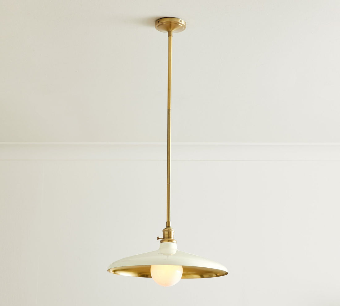Forvara Rustic Pendant Light - Adjustable Metal Pole Lamp for Kitchen