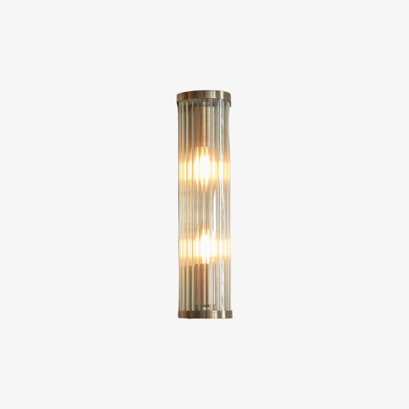 RibGlow Art-Deco-Wandleuchte aus geripptem Glas – Wandleuchte im Vintage-Stil für das Wohnzimmer