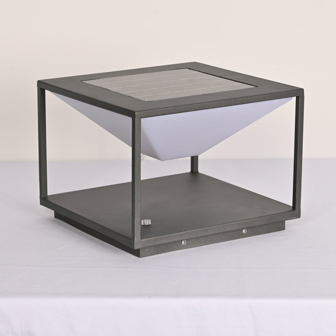 Geometric LED Outdoor Lamp - Minimalist Light for Patio & Garden