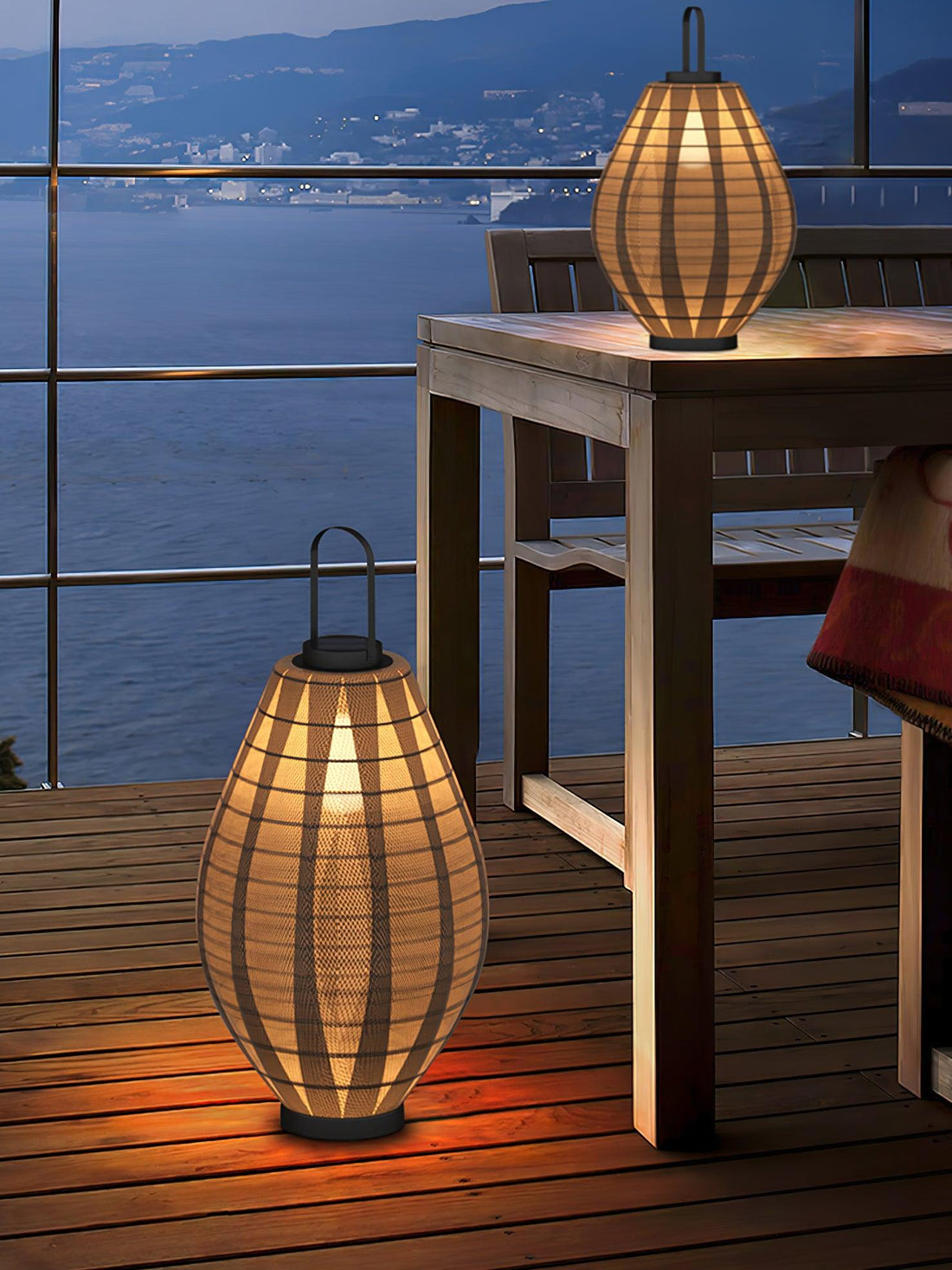 Mesh Beacon Outdoor Lamp - Waterproof Teardrop Stainless Steel Light