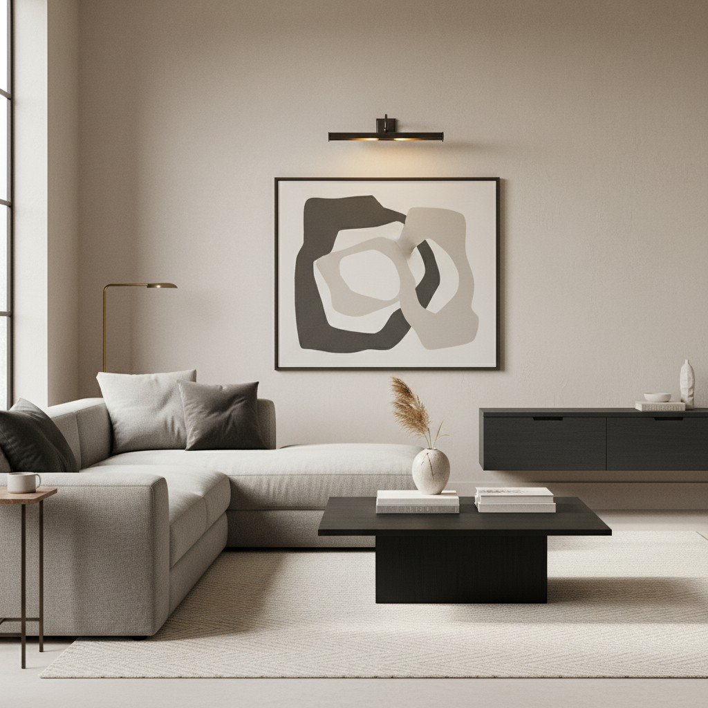 Serena Slim Hood Sconce - Transitional Style Art Lighting For Living Room