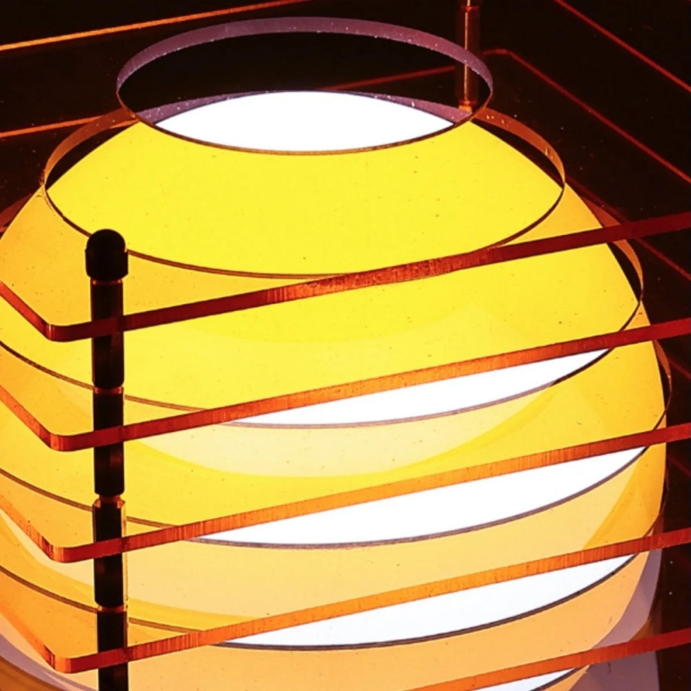 Afterglow Series Moon Cube Geometric Sphere Table Lamp - Modern Style Bedroom Decor