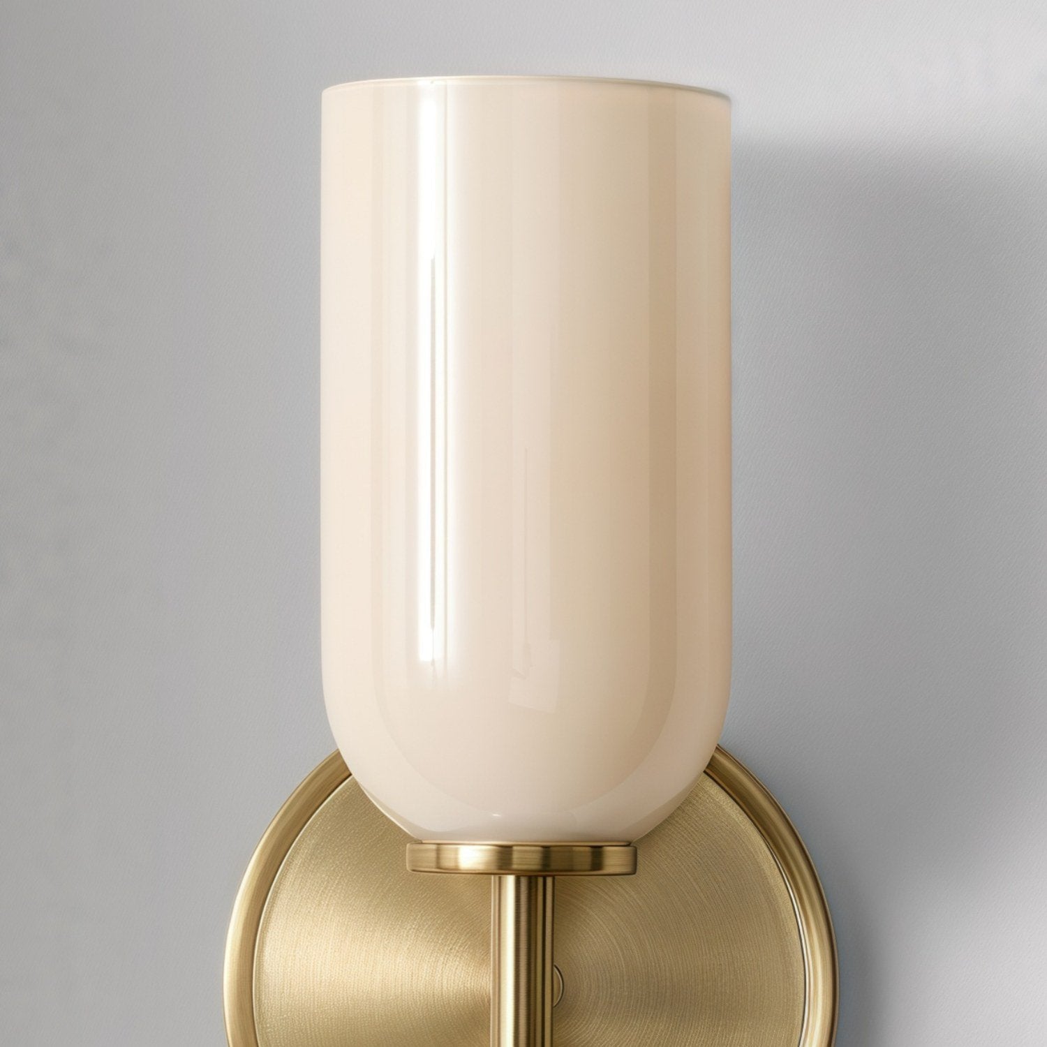 Vega Glass 2 Light Wall Sconce with Champagne Glass Shades - Modern Metal Frame Wall Light for Bathroom & Hallway