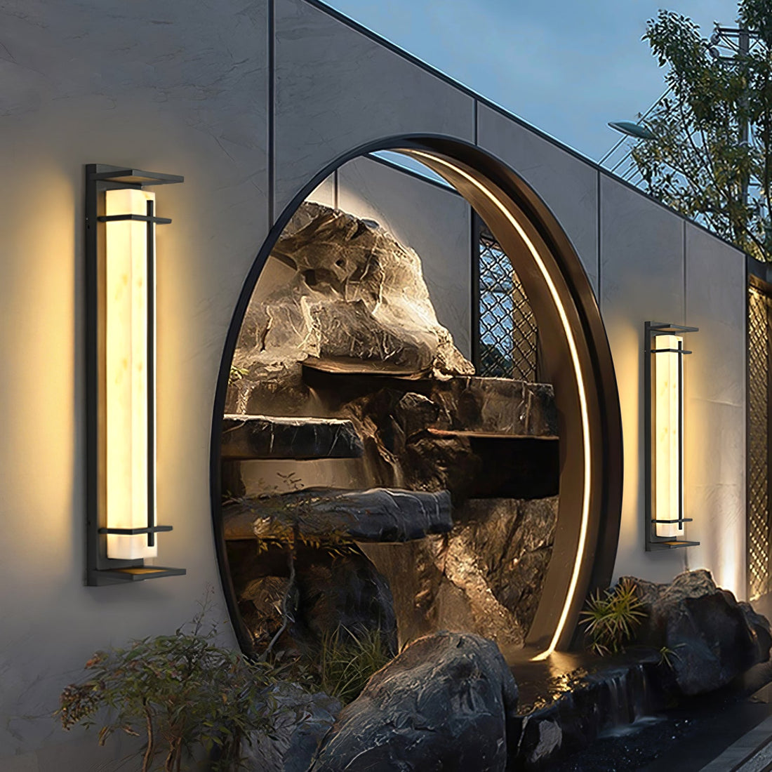 Quadratische Außenwandleuchte - Wasserdichte LED-Lampe für Garten &amp; Terrasse