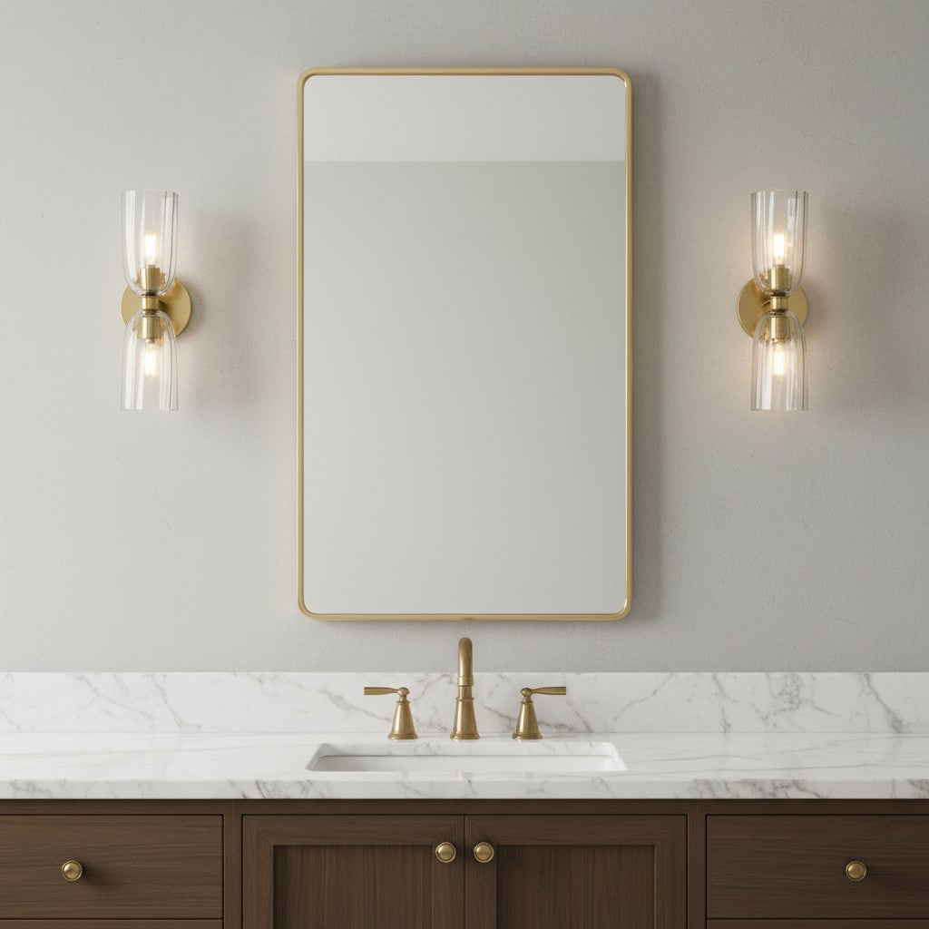 Vega Glass Minimalist Globe Wall Sconce Soft Diffused Glow Available in One or Two Lights