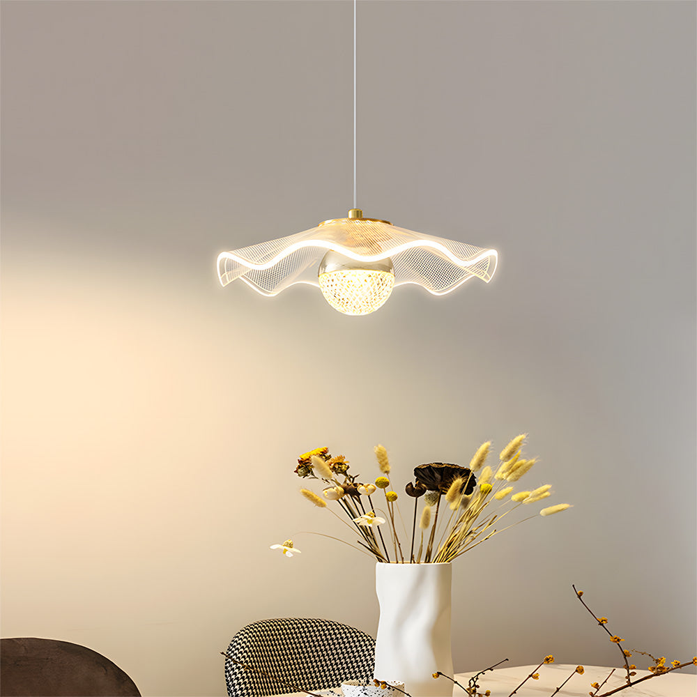 Contemporary Gold Ceiling Lamp - Luxurious Light for Living Room
