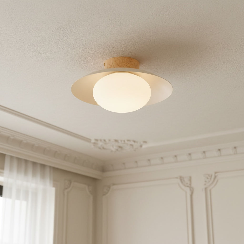 Oribela Sculptural Globe Ceiling Light Modern Flush Mount for Kitchen and Lounge