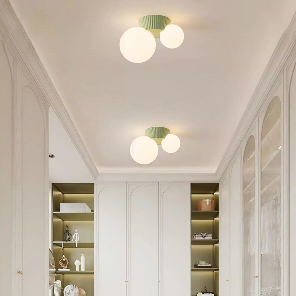 Compact Organic Ceiling Light - Home Fixture for Medium Rooms