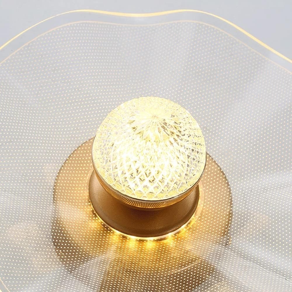 Contemporary Gold Ceiling Lamp - Luxurious Light for Living Room