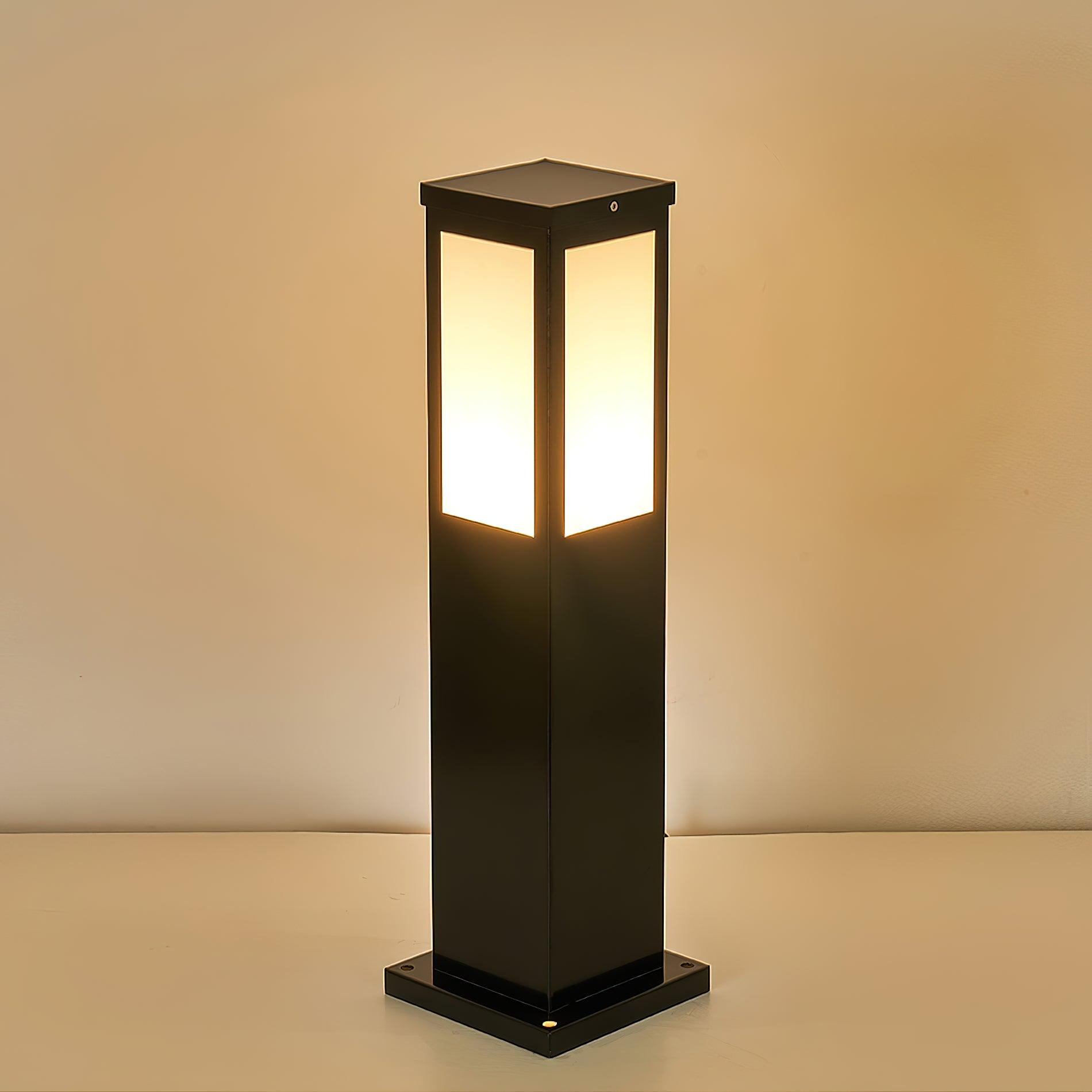 Moderne Pollerleuchte - Solar-Außenlampe aus Aluminiumdruckguss