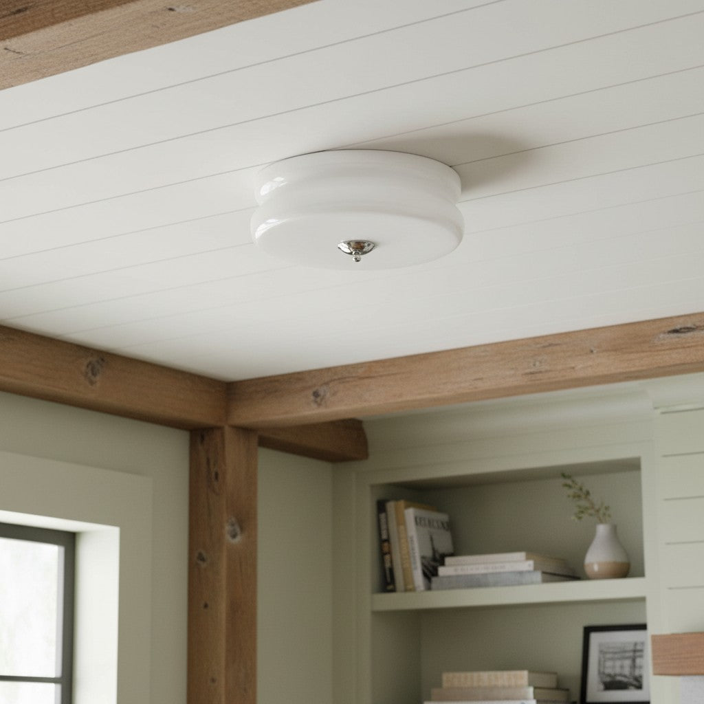 Opalix Elegant Curved Decorative Ceiling Fixture in Art Deco Style for Kitchens