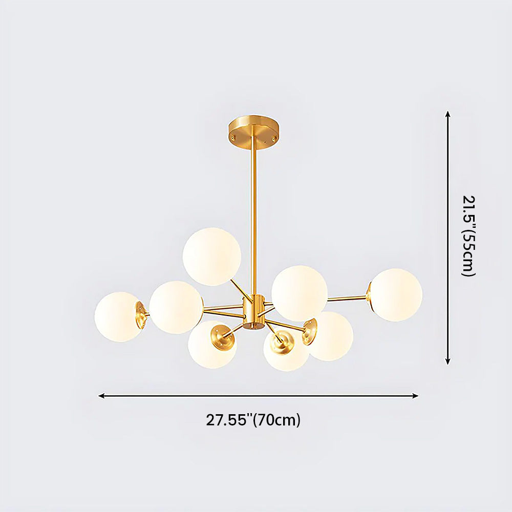 Gold Luxury Chandelier – Brass Fixture for Elegant Bedroom Décor