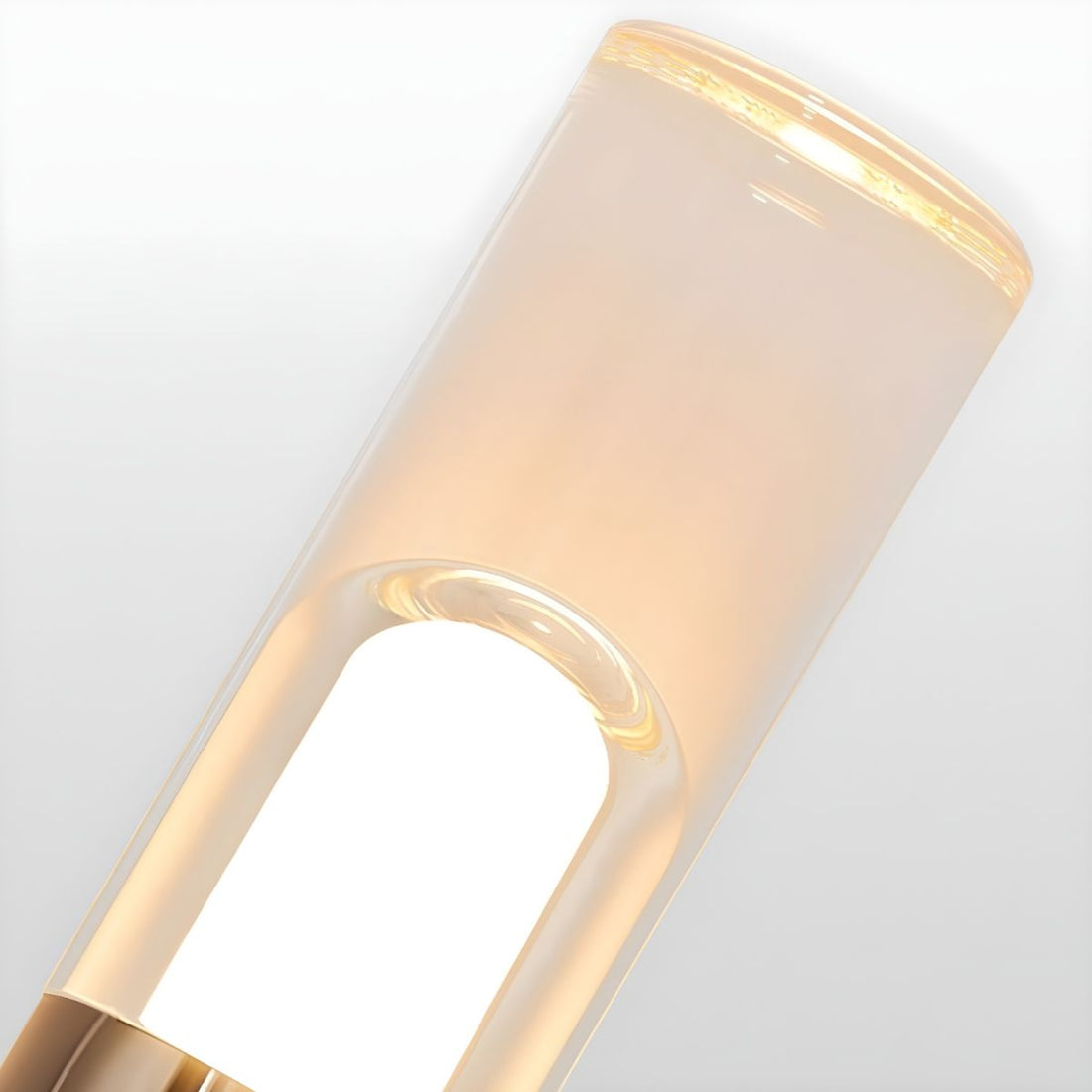 Cylinder Glass Sconce - Modern Clear Acrylic Wall Lamp for Entryway