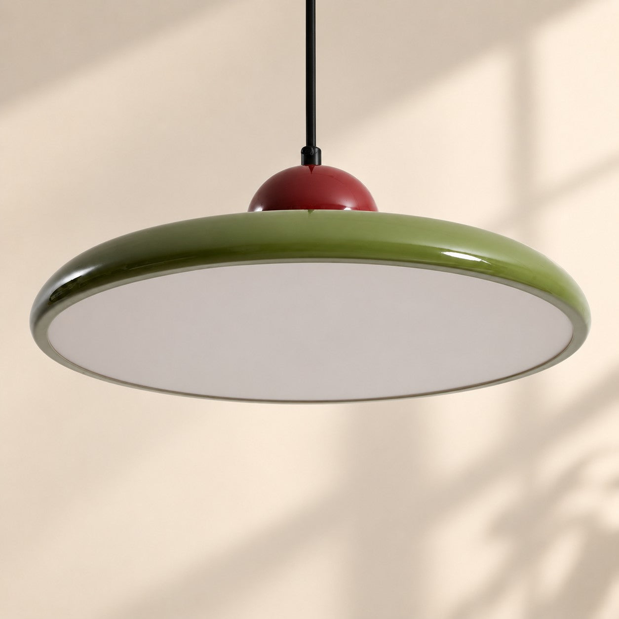 Acrylic Disc Plug-In Pendant Light