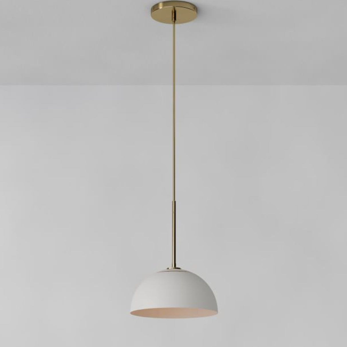 Parvion Sculptural Metal Pendant Light - Modern Bowl Lamp for Hallway