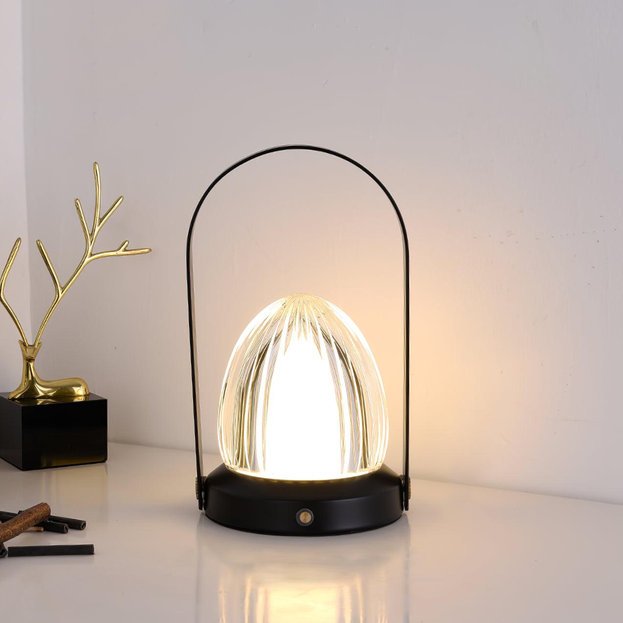 Wiederaufladbare Tischlampe – Tragbares dimmbares Licht fürs Schlafzimmer