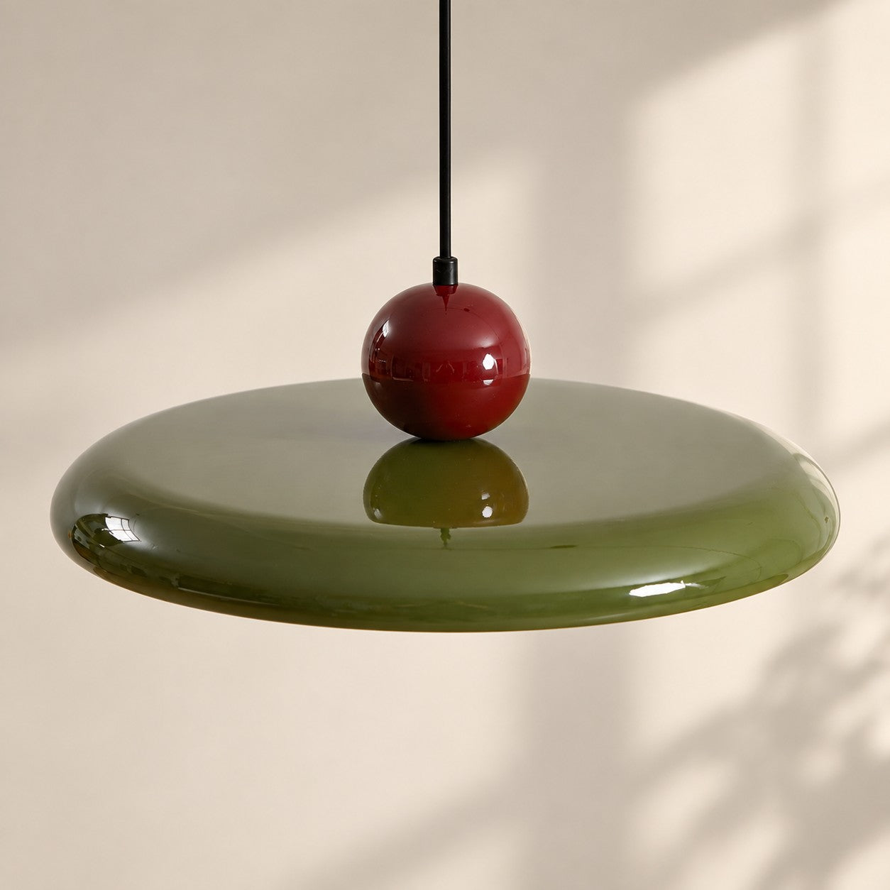 Acrylic Disc Plug-In Pendant Light