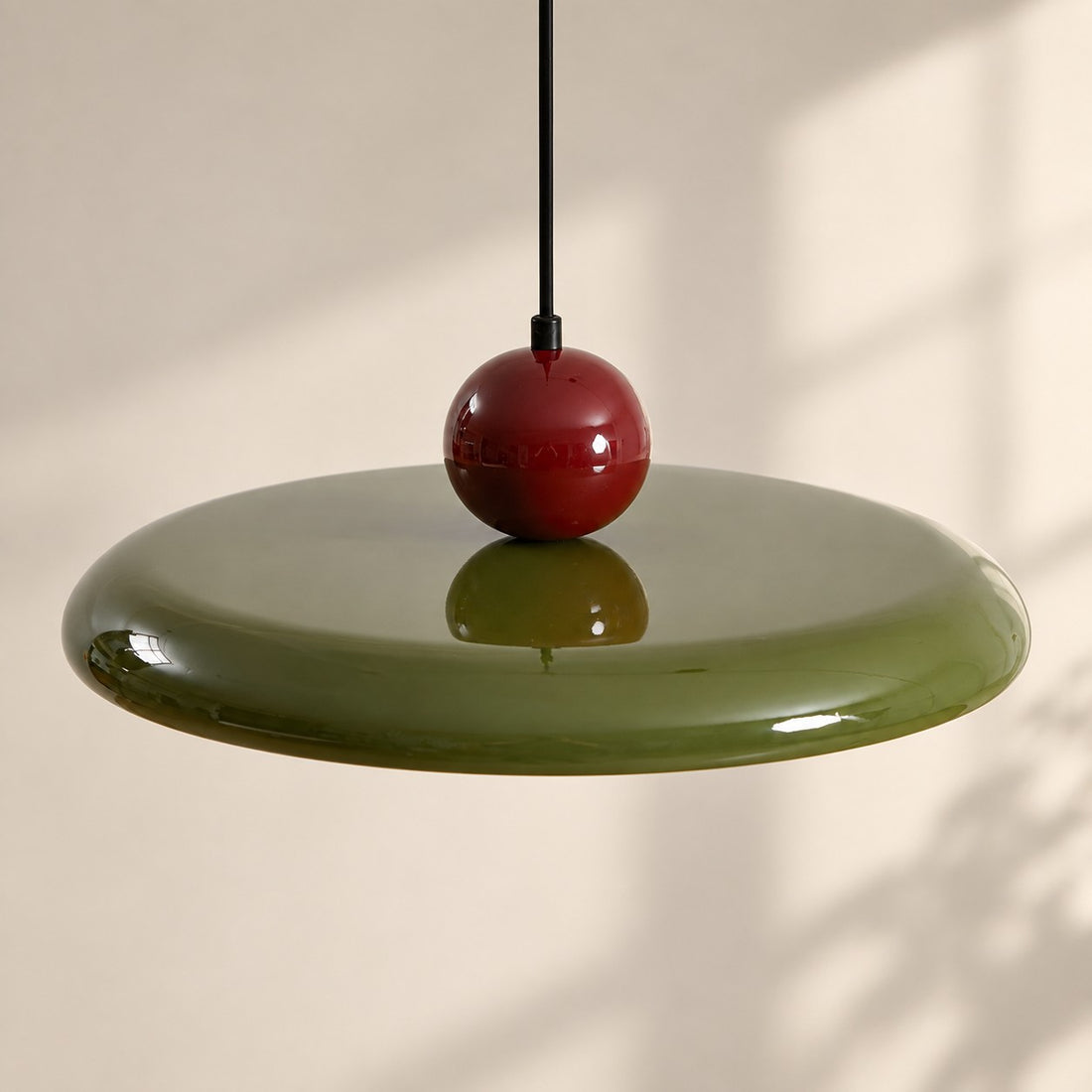Acrylic Disc Plug-In Pendant Light