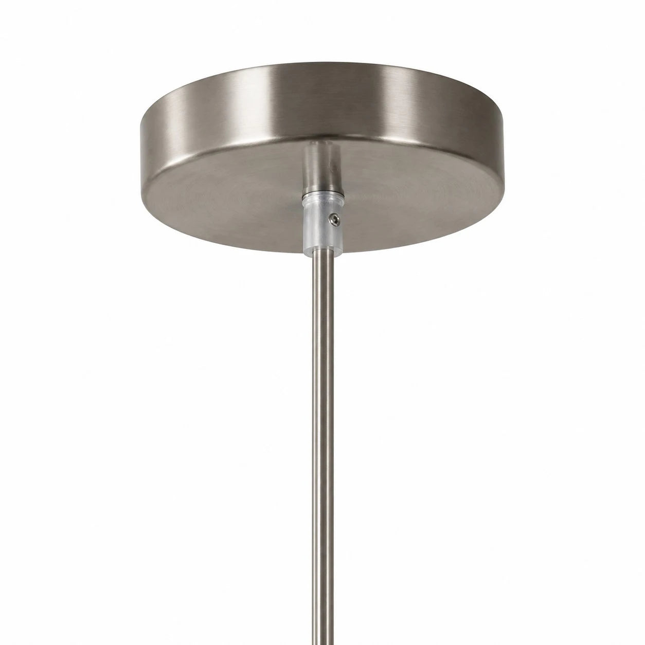 Round ceiling canopy and suspension stem detail