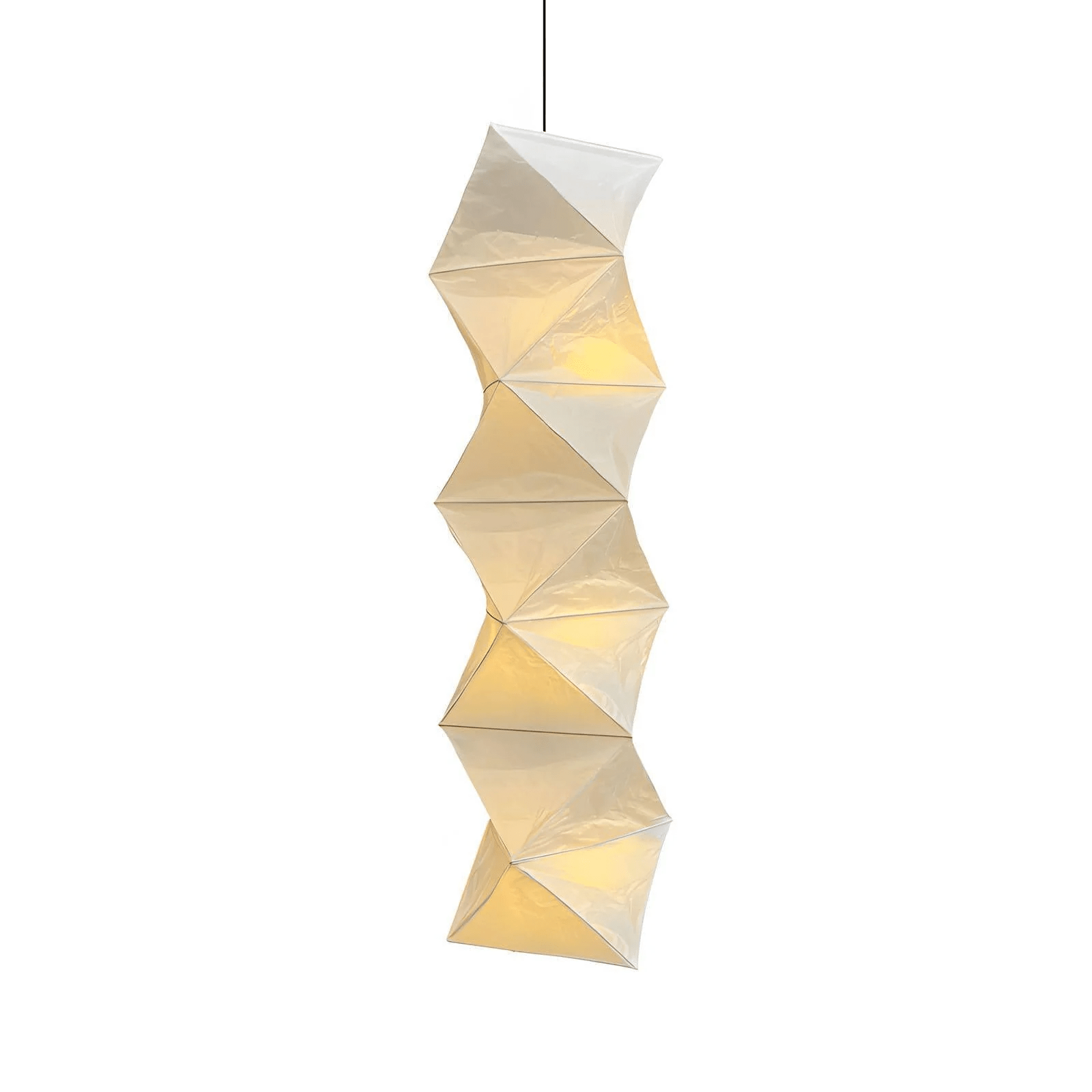 Washi Paper Pendant Lamp - Japanese-Inspired Light for Cozy Interiors