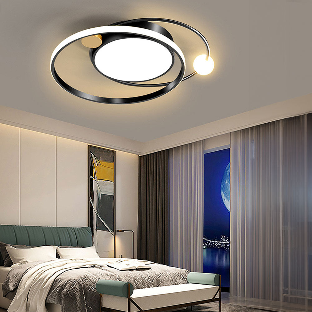 Modern Round LED Ceiling Light – Minimalist Fixture for Living Spaces