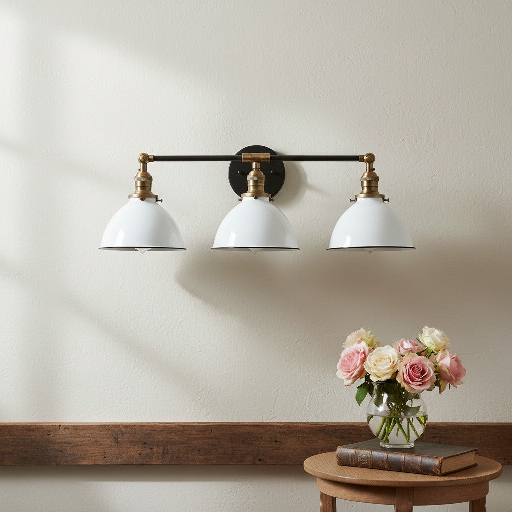 Conique Metal Industrial Vanity Light - Modern Bathroom Lighting Fixture