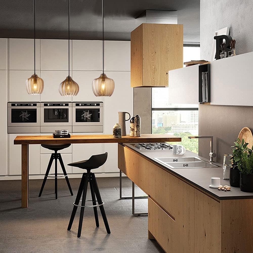 Glass Lampshade Pendant Lamp - Stylish Fixture for Living Room