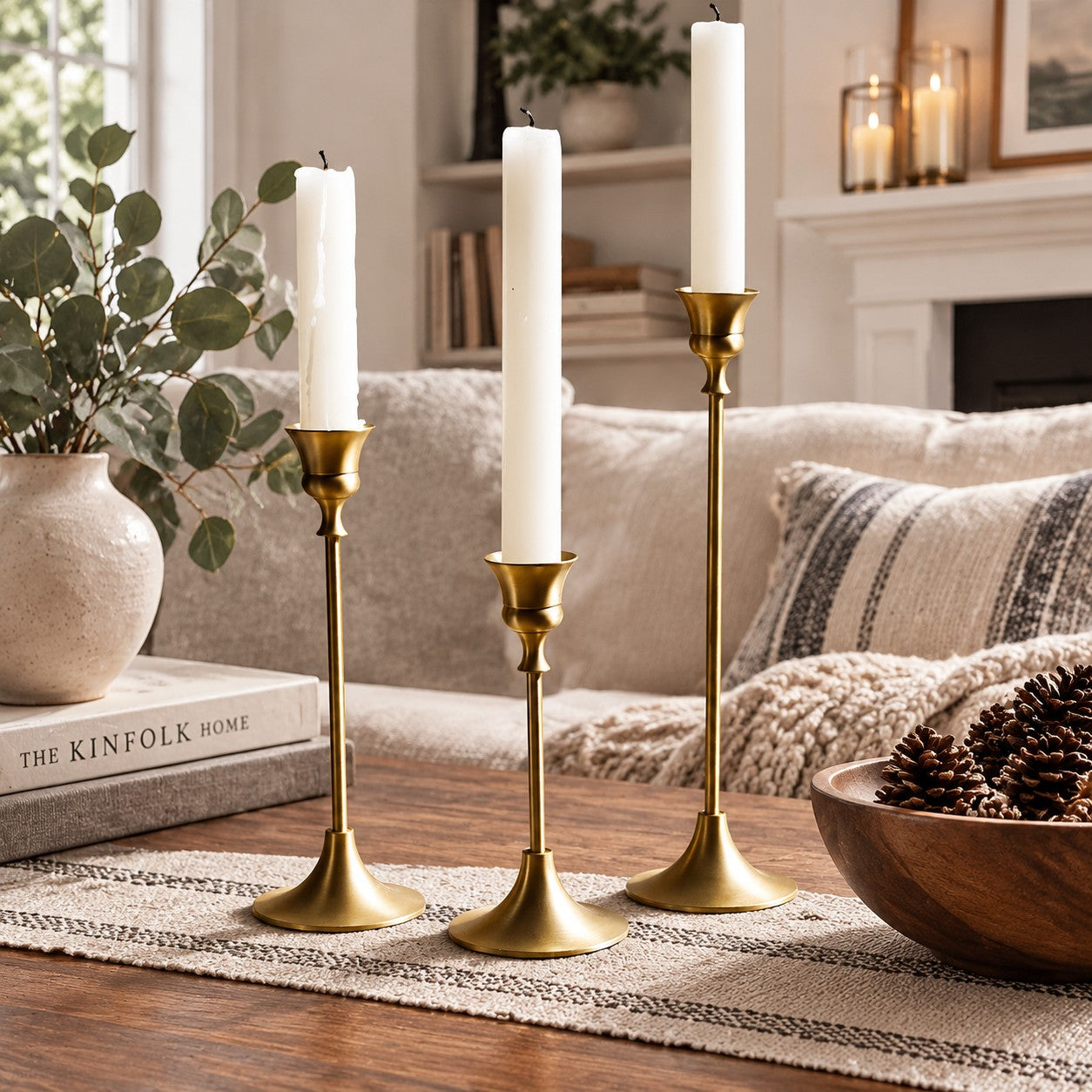 Vintage Brass Single Taper Candle Holder