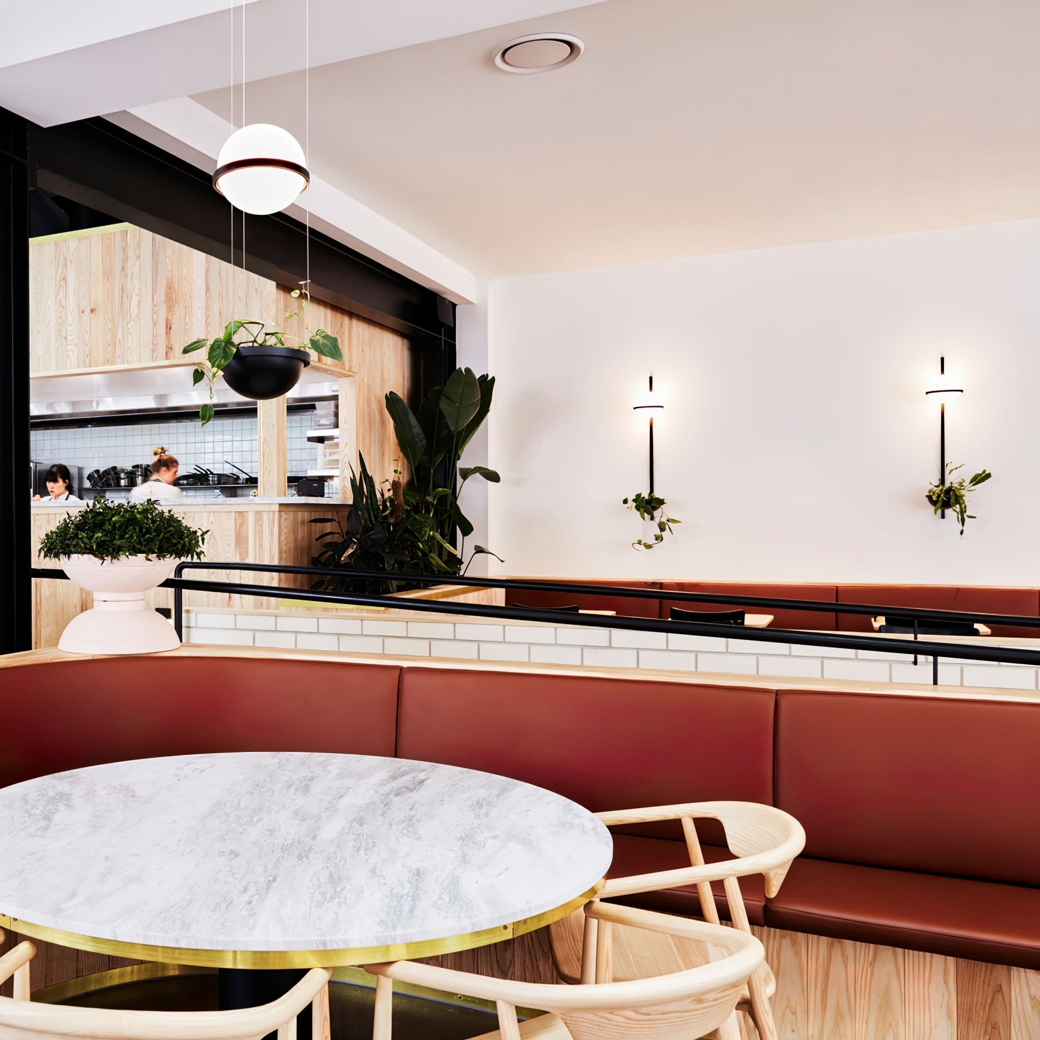 Modern Metal Wall Light - Black Frame Glowing Sphere Lamp for Garden