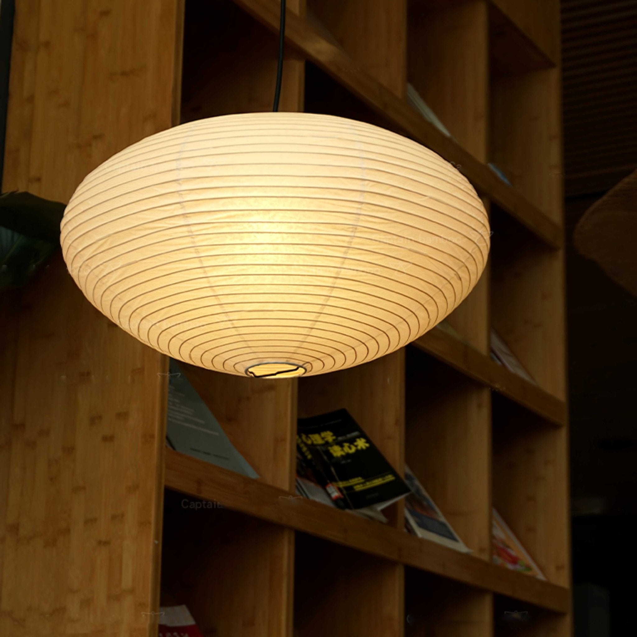 Mulberry Washi Pendant Lamp - Soft Handmade Light for Warm Home Decor