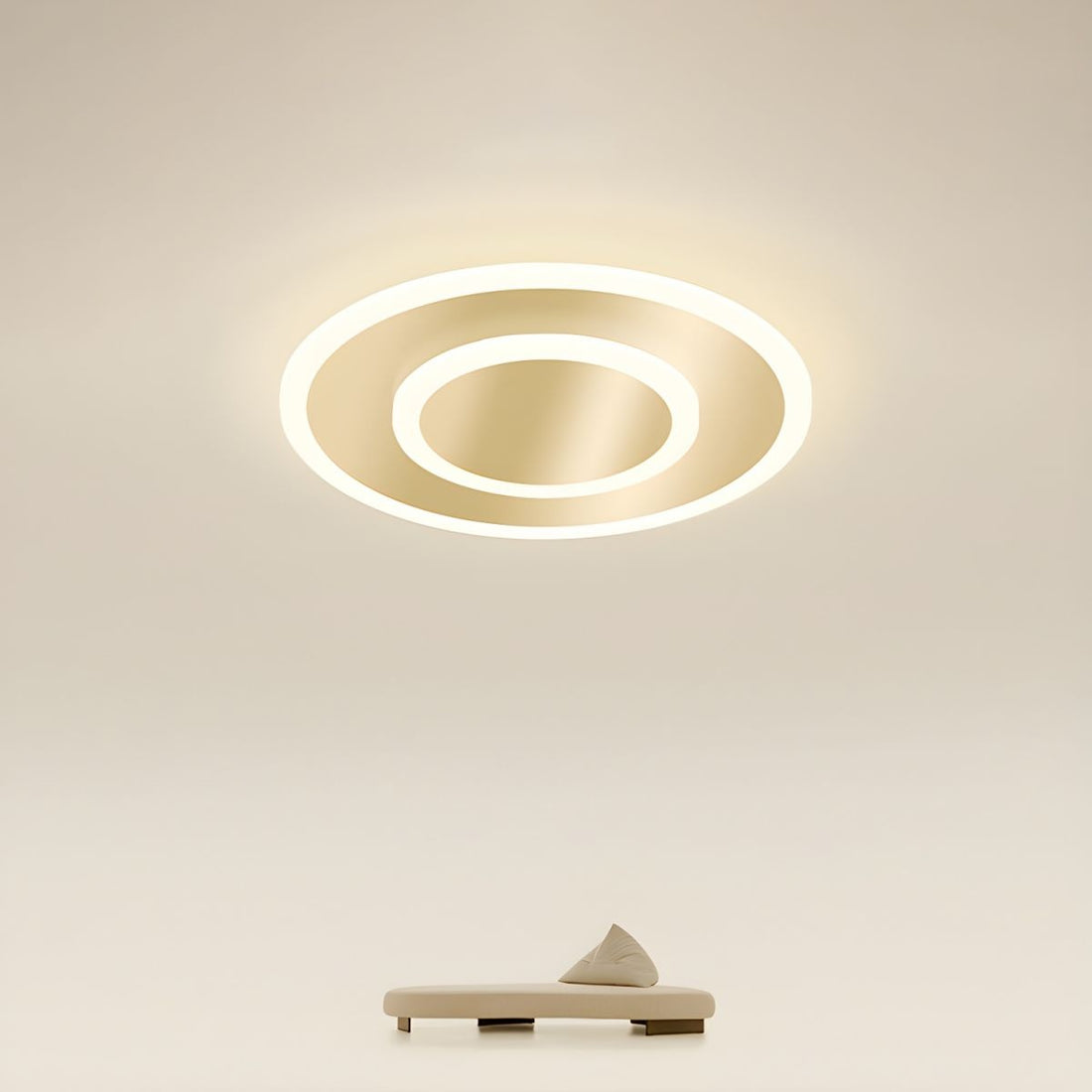 Minimalist LED Ceiling Light - Organic Metal Lamp for Modern Bedroom