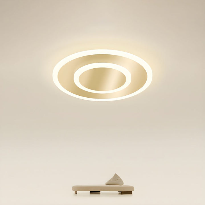 Minimalist LED Ceiling Light - Organic Metal Lamp for Modern Bedroom