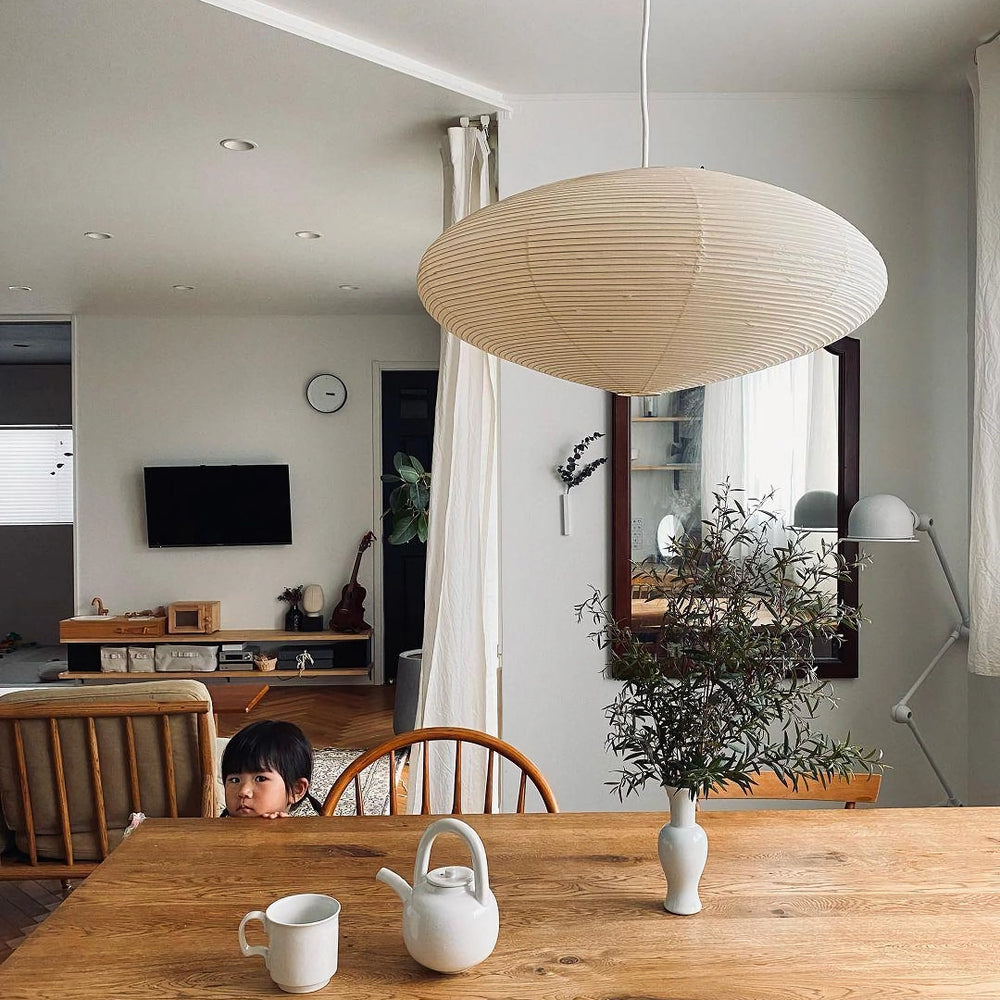 Mulberry Paper Plug-In Pendant Light