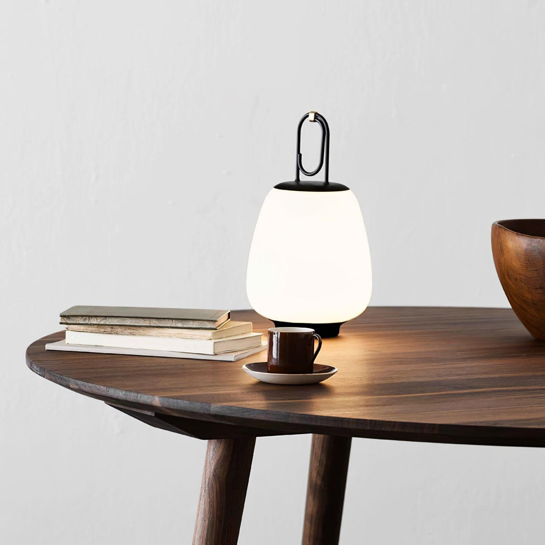 Lantern Table Lamp - USB Rechargeable Nordic Light for Indoor & Patio