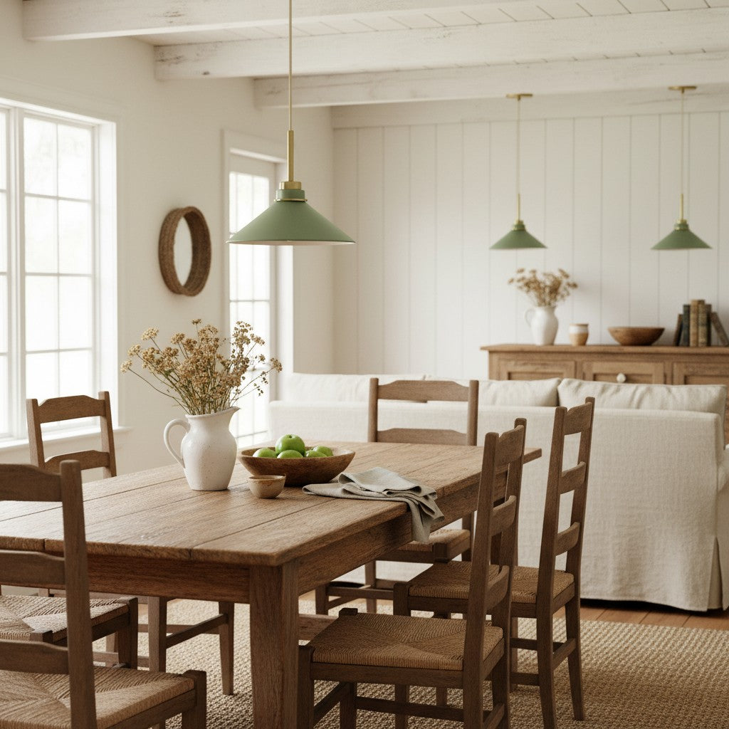 Aurenza Moderne Bauernhaus-Pendelleuchte – Verstellbarer Schirm für warmes Ambiente