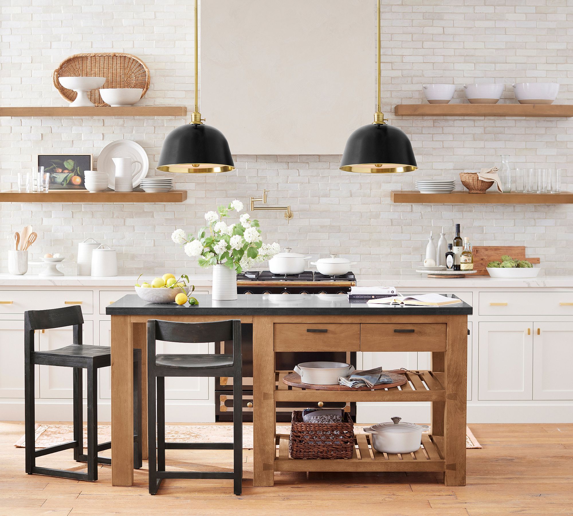 Forvara Metal Bell Design Pendant Lamp - Modern Metal Pole Design Kitchen Lighting