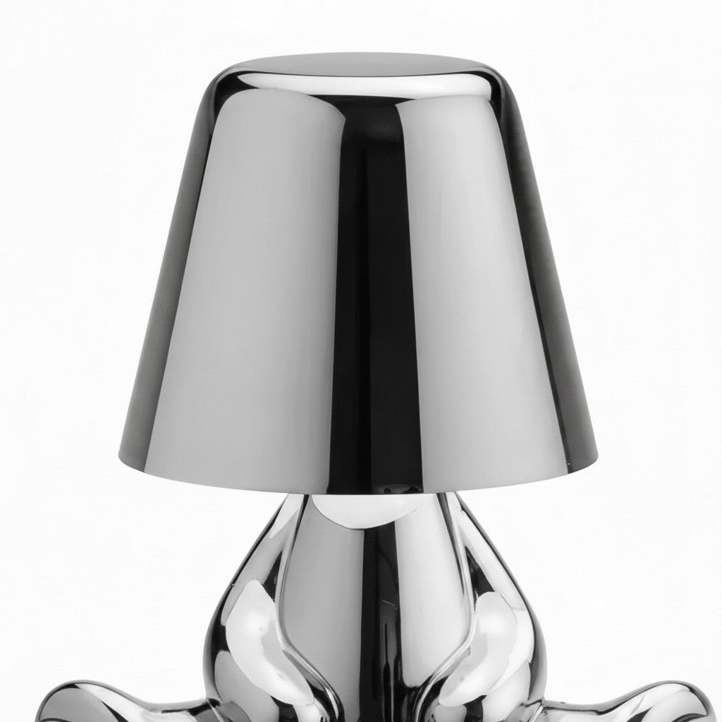 Aurabrova Rechargeable Human Figure Table Lamp – Modern Aluminium Lamp for Living Room