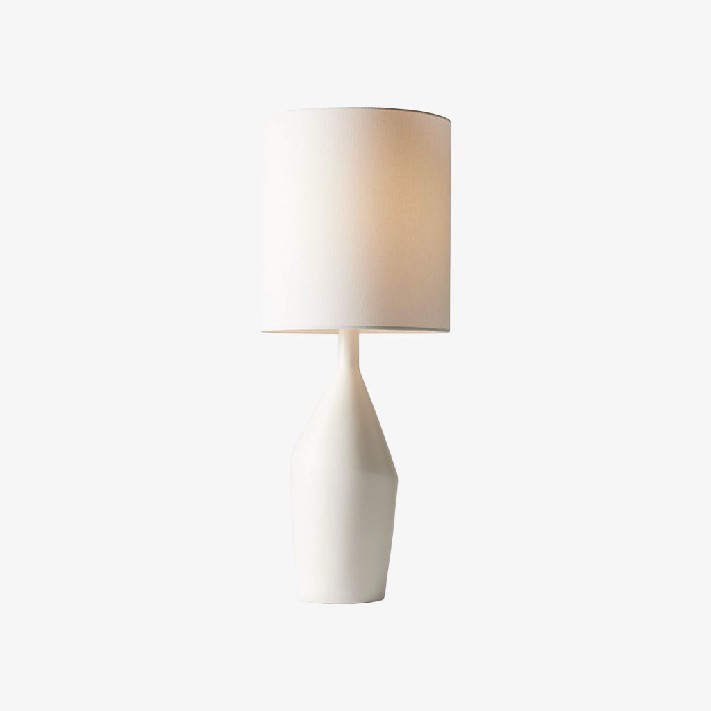Lumo Modern Asymmetrical Table Lamp - Artistic Ceramic Body Ambient Lighting for Contemporary Home and Office