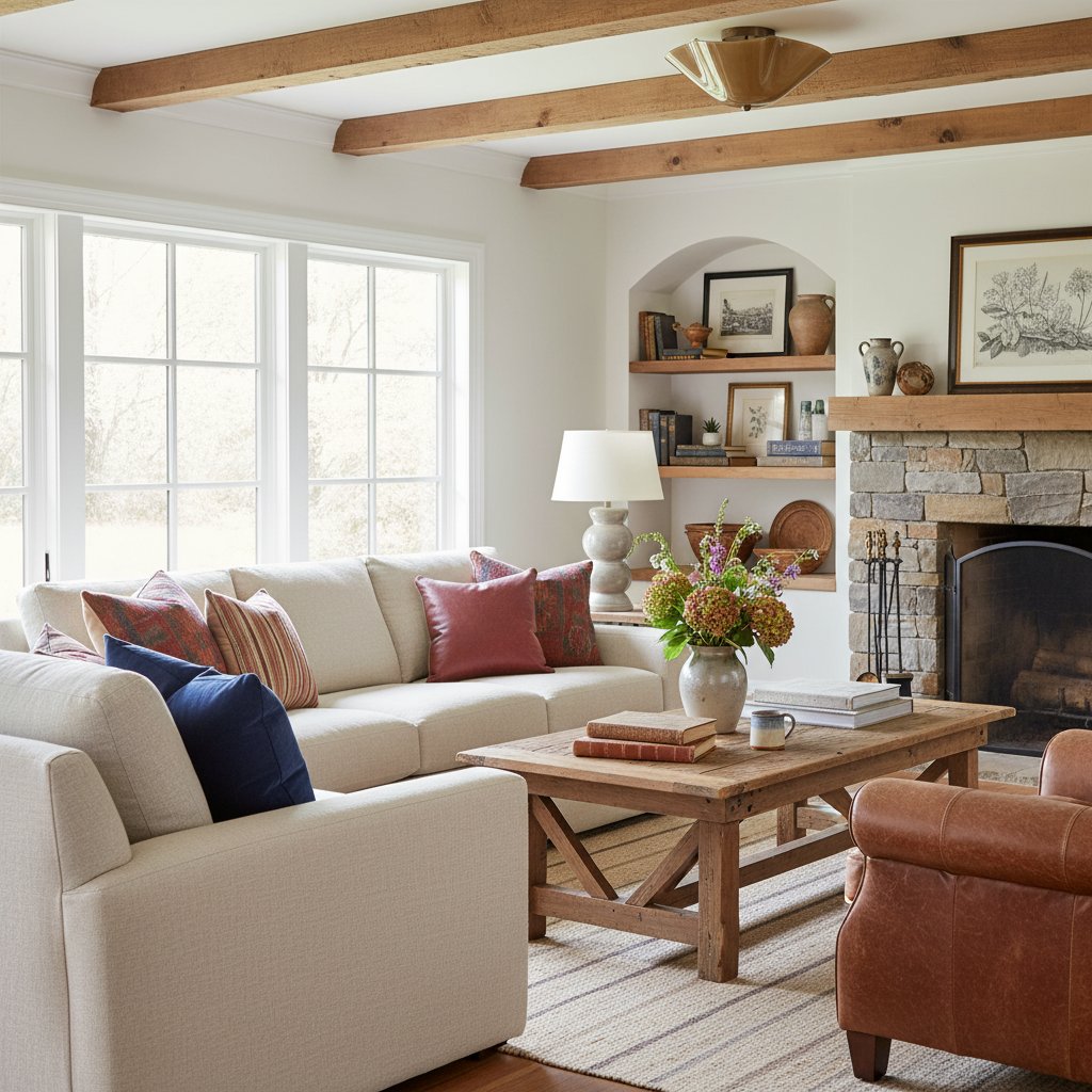 Bellina Deckenleuchte aus Glas, moderne Leuchte mit Messingakzent