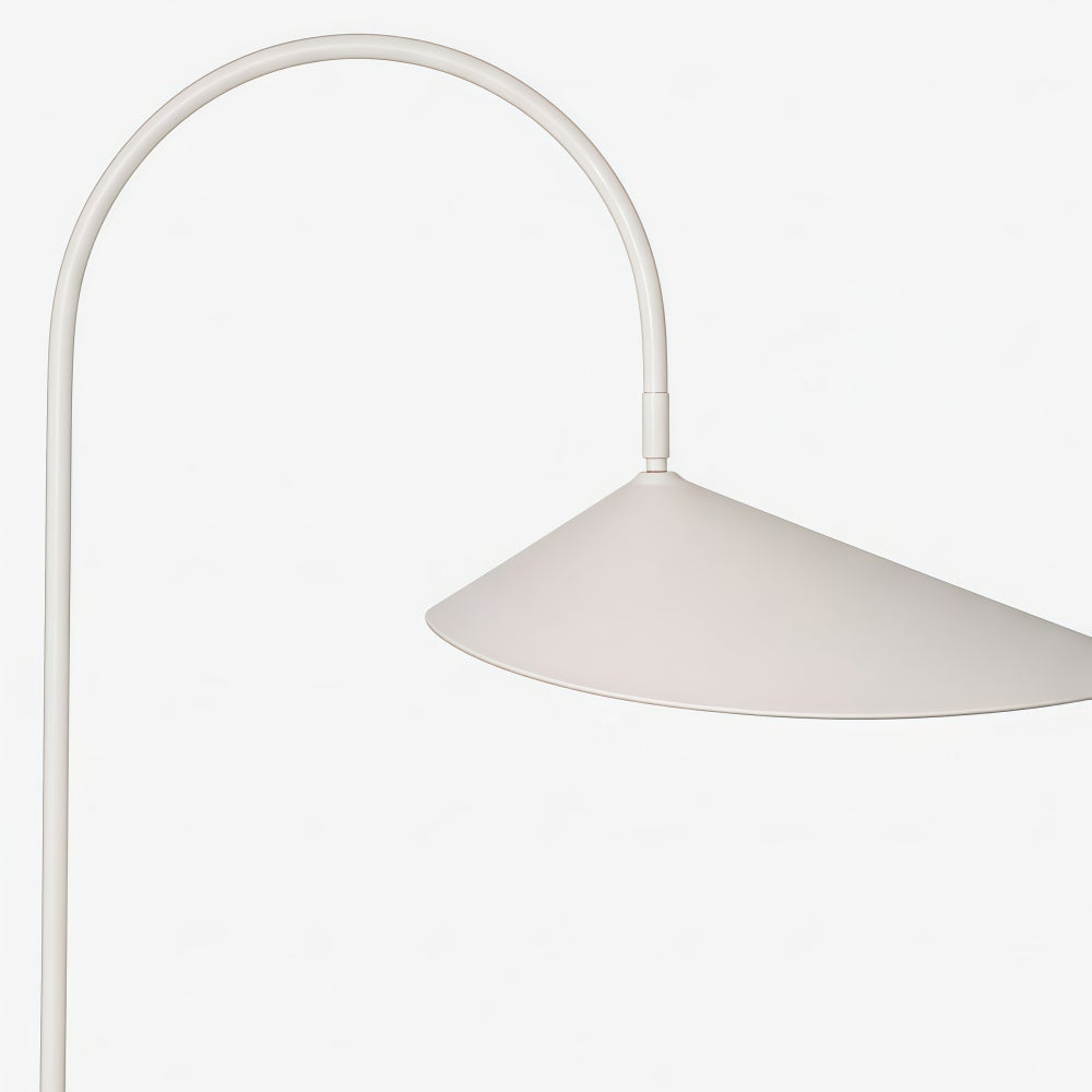 Nulavo Swivel Floor Lamp - Marble Base with Leaf-shaped Shade Modern Style for Living Room