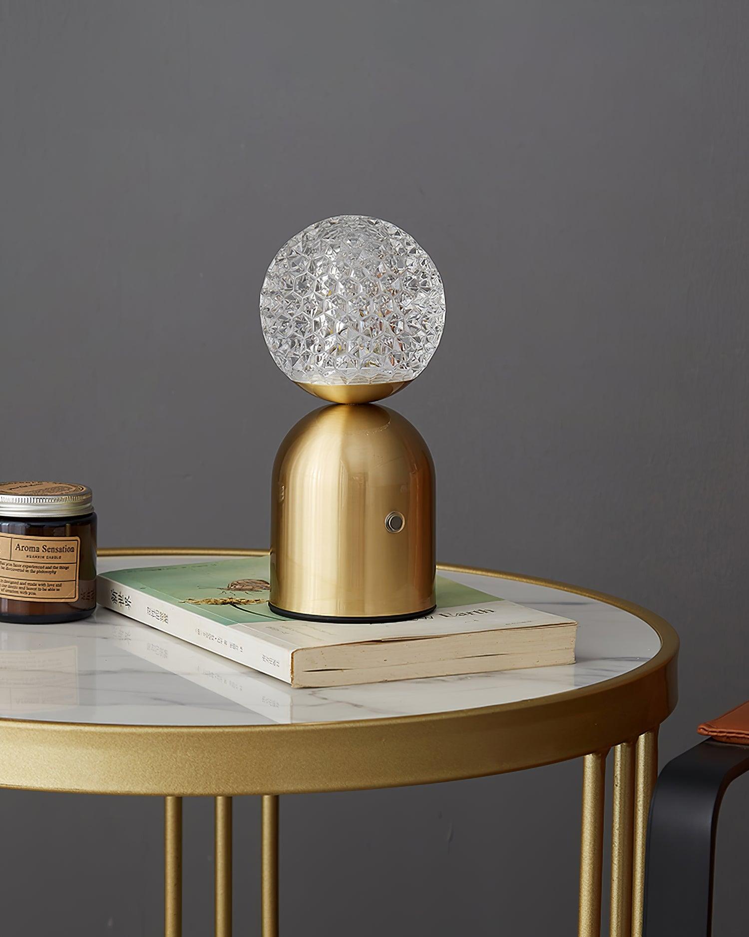 Battery Table Lamp - Modern Acrylic Lampshade Light for Bedroom