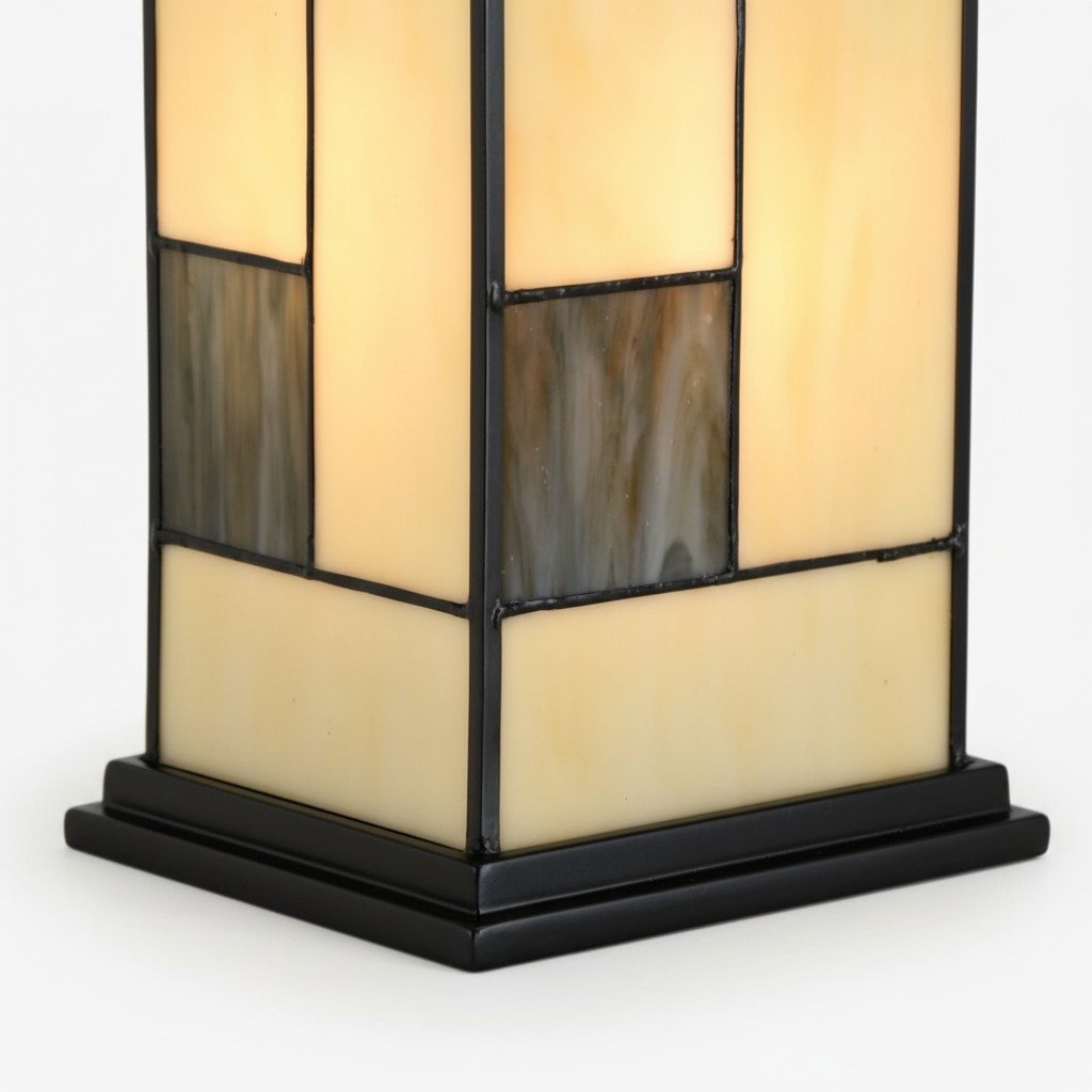 TF Manchester Square Table Lamp - Classic Glass for Living Room and Bedroom