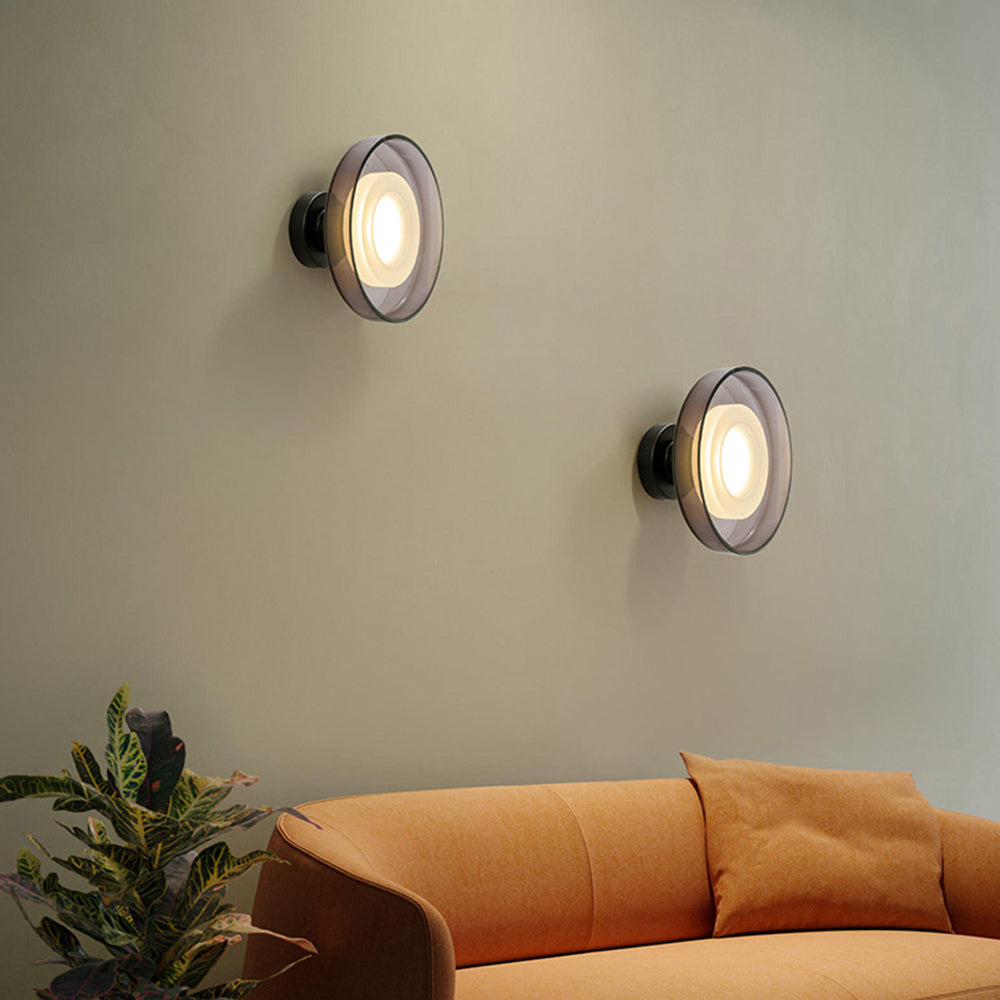 Nordic Wall Sconce - Modern Glass Round LED Lighting