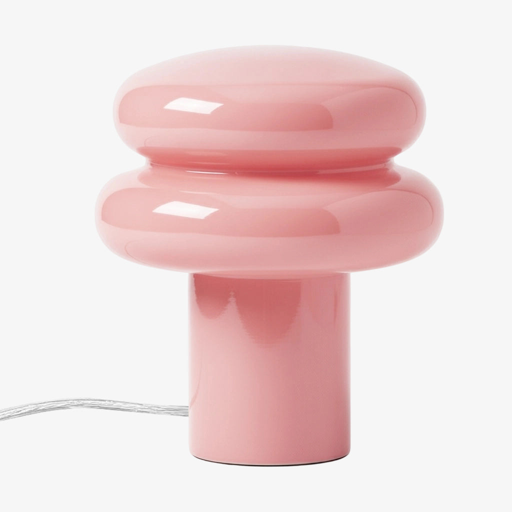 Orra Decorative Opal Table Lamp - Minimalist Bauhaus Desk Side Table Light
